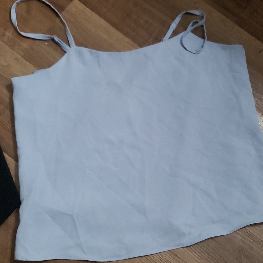 Bishop + Young Camisole Bundle Black & Light Blue Minimalist Preppy - Picture 2 of 6